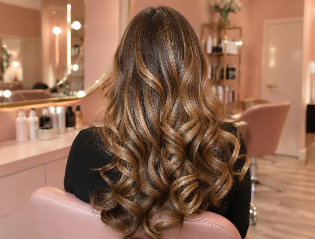 Caramel Balayage fictional sample style